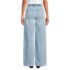 Women's Lightweight Denim High Rise Relaxed Straight Pull On Pocket Jeans, Back