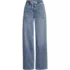 Women's Tall Lightweight Denim High Rise Relaxed Straight Pull On Pocket Jeans, Front