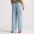 Women's Lightweight Denim High Rise Relaxed Straight Pull On Pocket Jeans, Back