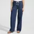 Women's Lightweight Denim High Rise Relaxed Straight Pull On Pocket Jeans, Front