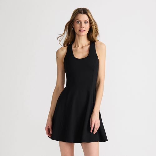 Women's Active High Impact Skater Skirt Dress, Front