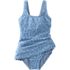 Women's Tugless Scallop Swim Dress Swimsuit, alternative image