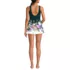 Women's Tugless Scallop Swim Dress Swimsuit, Back