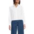 Women's Petite No Iron Boxy Cropped Shirt, Front