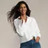 Women's No Iron Boxy Cropped Shirt, alternative image