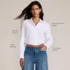 Women's No Iron Boxy Cropped Shirt, alternative image