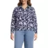 Women's Plus Size No Iron Boxy Cropped Shirt, Front