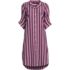 Women's Poplin Oversized Puff Sleeve Midi Shirt Dress, Front