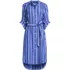 Women's Poplin Oversized Puff Sleeve Midi Shirt Dress, Front