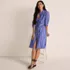 Women's Poplin Oversized Puff Sleeve Midi Shirt Dress, alternative image