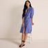 Women's Poplin Oversized Puff Sleeve Midi Shirt Dress, alternative image