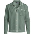 Men's Long Sleeve Button Through Summer Polo Cardigan
