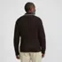 Men's Long Sleeve Button Through Summer Polo Cardigan, Back