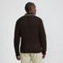 Men's Long Sleeve Button Through Summer Polo Cardigan, Back