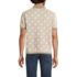 Men's Short Sleeve Tile Jacquard Button Down Sweater Polo, Back