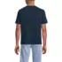 Men's Short Sleeve Cotton Linen Tee, Back