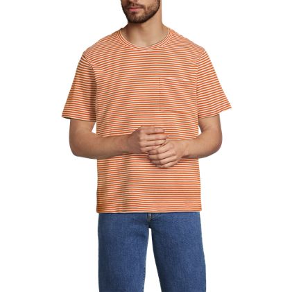 Men's Short Sleeve Cotton Linen Tee - image 4