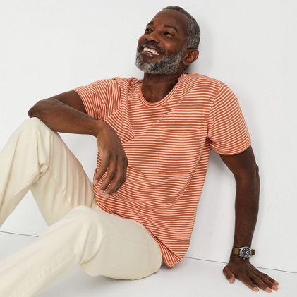 Men's Short Sleeve Cotton Linen Tee - primary