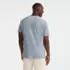 Men's Short Sleeve Cotton Linen Tee, Back
