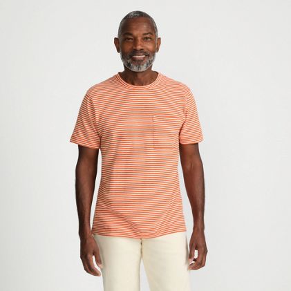 Men's Short Sleeve Cotton Linen Tee - image 2