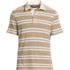 Men's Short Sleeve Cotton Linen Rugby Polo, Front