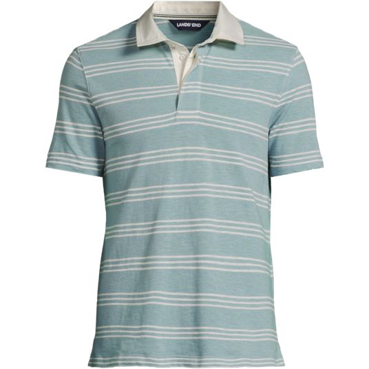 トップス leinwande Landscape Jacquard Polo Linen Jacquard Polo Shirts | Lands' End