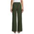Women's Linen High Rise Elastic Back Wide Leg Cargo Pants, Back
