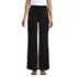 Women's Linen High Rise Elastic Back Wide Leg Cargo Pants, Front