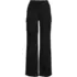 Women's Linen High Rise Elastic Back Wide Leg Cargo Pants, Front