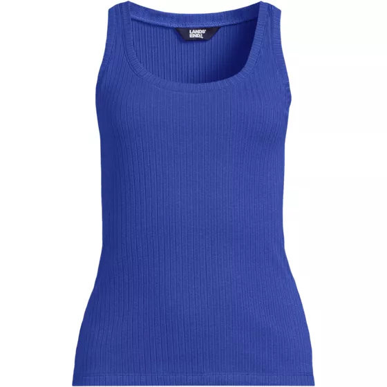 Women's Pointelle Rib UNeck Tank - primary
