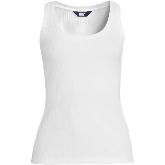 Women's Pointelle Rib UNeck Tank - primary