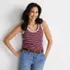 Women's Pointelle Rib UNeck Tank, alternative image