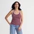 Women's Pointelle Rib UNeck Tank, Front