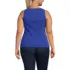 Women's Plus Size Pointelle Rib UNeck Tank, Back