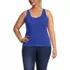 Women's Plus Size Pointelle Rib UNeck Tank, Front