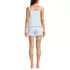 Women's Poplin 2 Piece Pajama Set - Tank Top and Shorts, Back