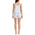 Women's Poplin 2 Piece Pajama Set - Tank Top and Shorts, Back