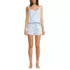 Women's Poplin 2 Piece Pajama Set - Tank Top and Shorts, Front