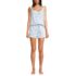 Women's Poplin 2 Piece Pajama Set - Tank Top and Shorts, Front