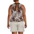 Women's Plus Size Lightweight Jersey Blouson Vneck Tank, Back