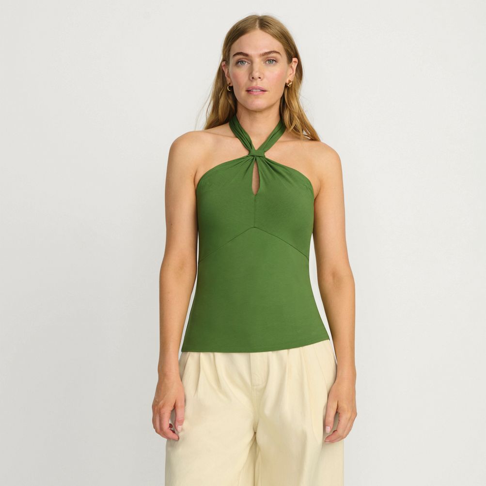 トップス theredthread S halter flow tops THEREDTHREAD / ザレッドスレッド】S halter flow tops
