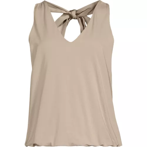 Women's Lightweight Jersey Blouson Vneck Tank, Front