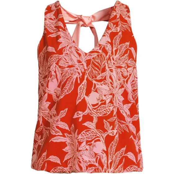 Women's Lightweight Jersey Blouson V-neck Tank - primary
