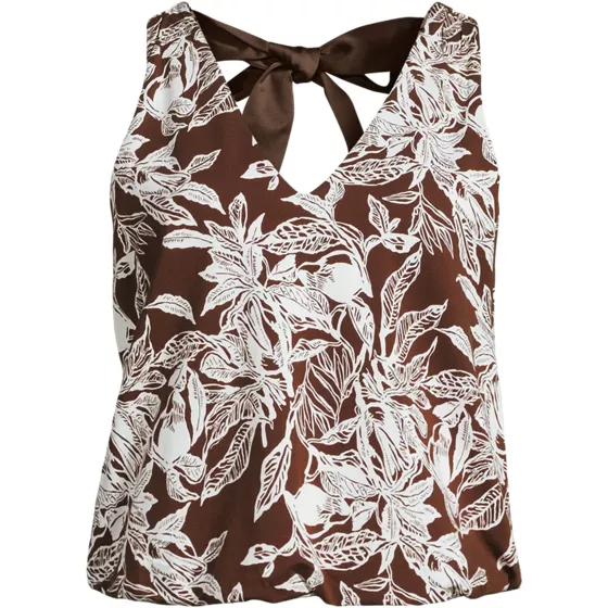 Women's Lightweight Jersey Blouson V-neck Tank - primary