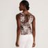 Women's Lightweight Jersey Blouson Vneck Tank, Back