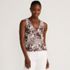 Women's Lightweight Jersey Blouson Vneck Tank, Front