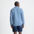 Men's Long Sleeve Knit Boucle Button Through Shirt, Back