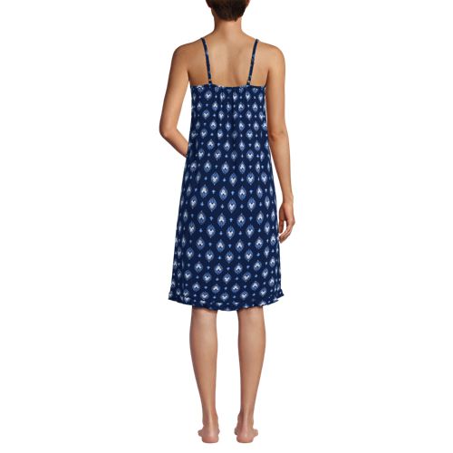 Women's Cooling Knee Length Slip Nightgown, Back