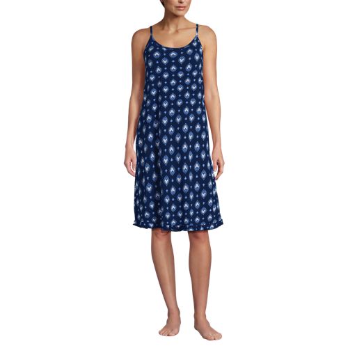 Women's Cooling Knee Length Slip Nightgown, Front