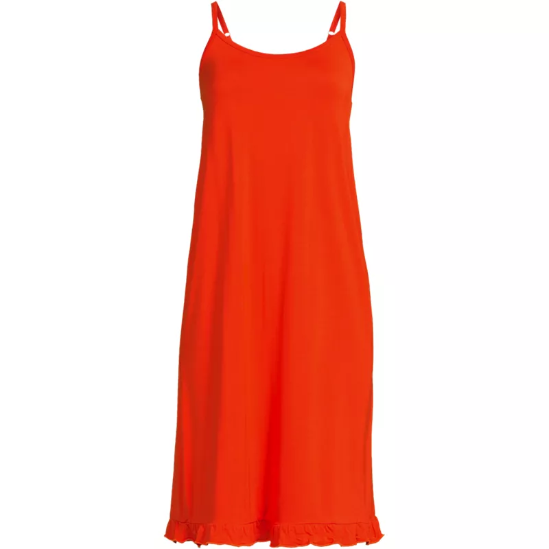 Women's Cooling Knee Length Slip Nightgown, Front